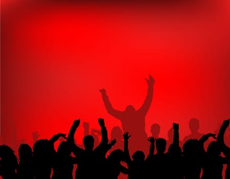 Excited audience