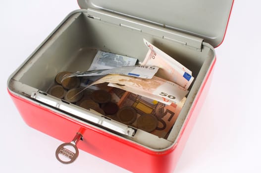 red cash box