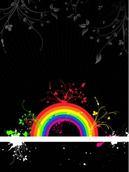 Rainbow grunge