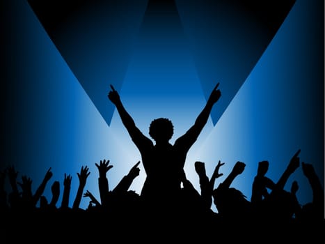 Audience in spotlight