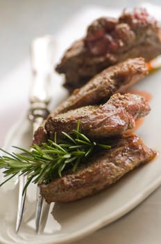 Wild boar chops