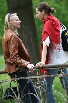 Conversation in the park
