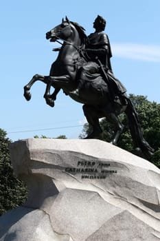 Monument to Peter the First in St. Petersburg