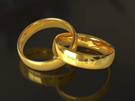gold wedding rings