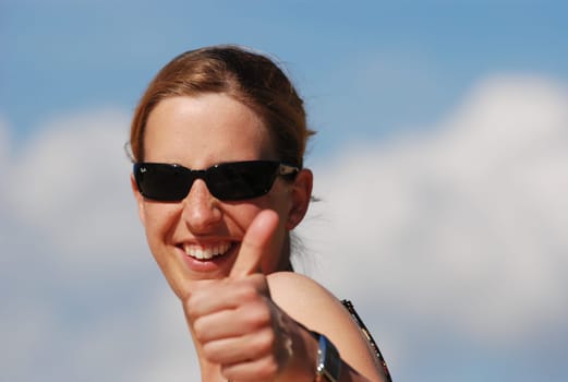 young,positive woman