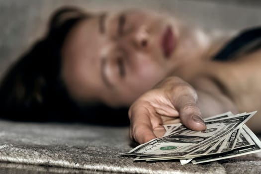 fainting woman