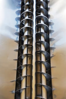 A pair of augers