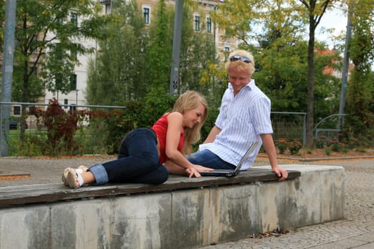 Couple in the park