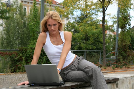 Woman in the park