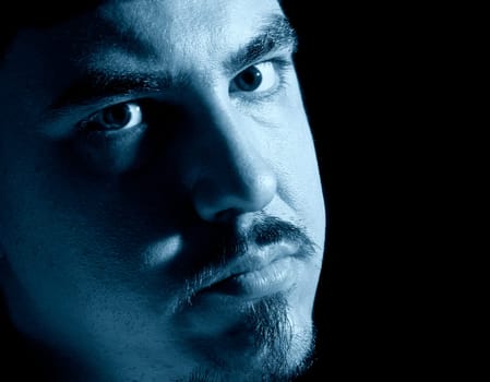 portrait of young serious man