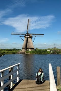 Windmill in Kinderdijk
