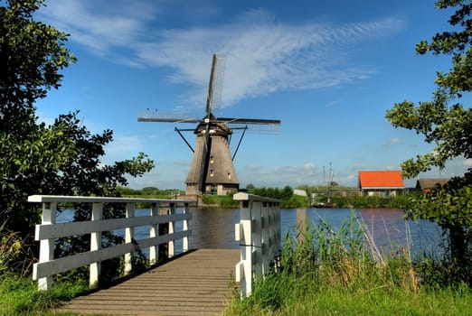 Windmill in Kinderdijk