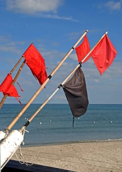 Red Fisherman's Flags