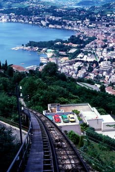 Lugano, view from Mt.Bre