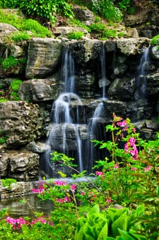 Cascading waterfall
