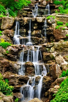 Cascading waterfall