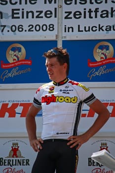 Professional cyclist Bert Grabsch