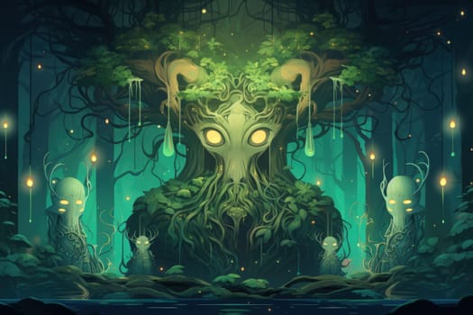 Embark on a celestial journey with this breathtaking illustration by a professional visual artist.
