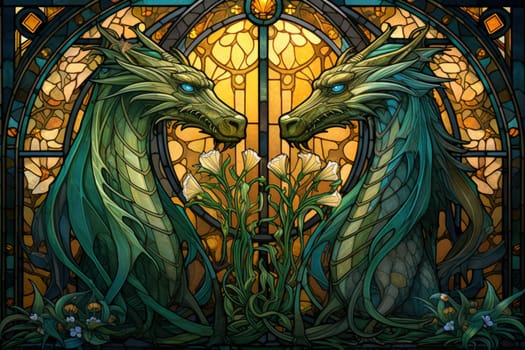 In the realm of fantasy, ferocious shadow dragons dominate the skies, their majestic forms wreathed in darkness.