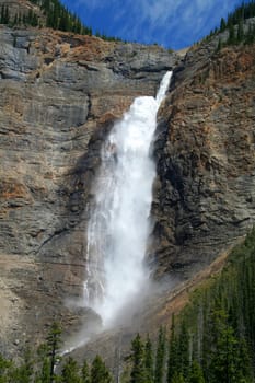 Waterfall in Yoho National Park, Canada