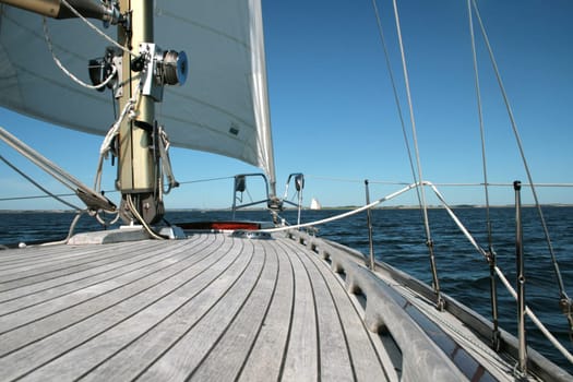 Off to new shores with a sailing ship on the Baltic Sea