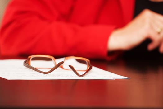 Glasses on the table