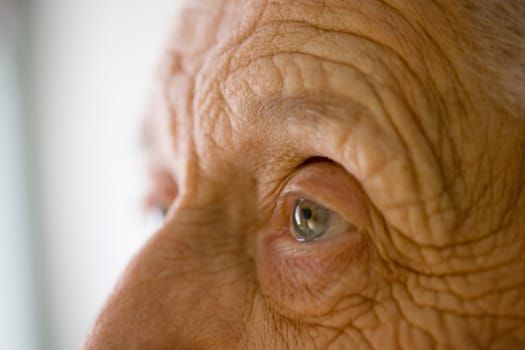 Senior womans eye