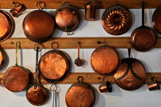 Copper pots
