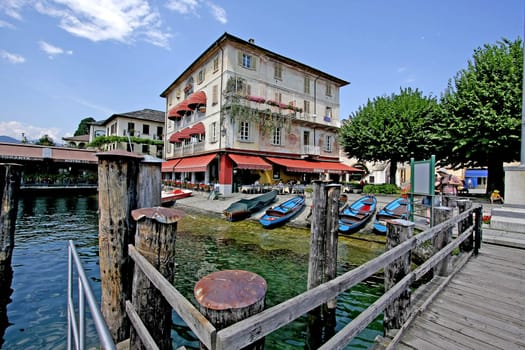 Port of Lago di Orta,Italy