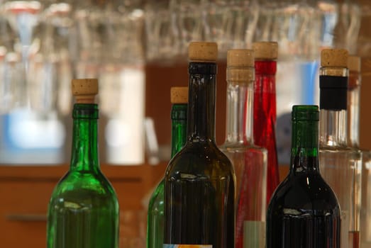 Wine bottles