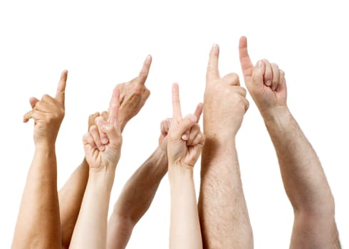 Fingers pointing