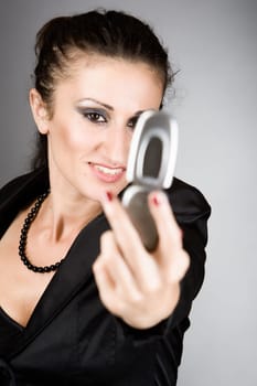 Woman with phone