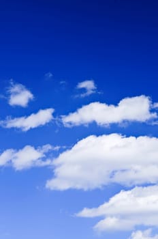 Blue sky with white clouds