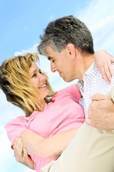 Mature romantic couple