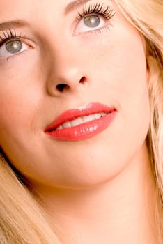 Close-up of beautiful woman