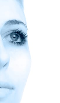 Close-up of beautiful woman