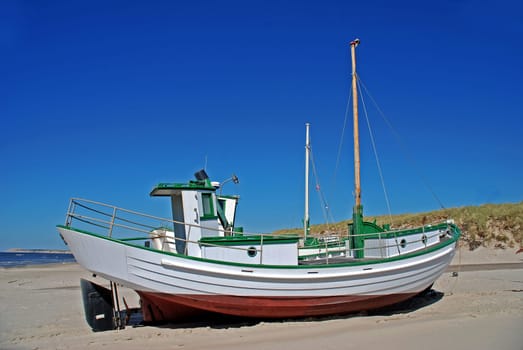 Fishing boat on the beach