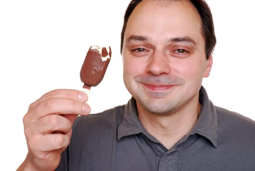 Eating ice cream