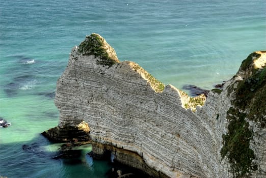 Limestone cliffs in Etretat