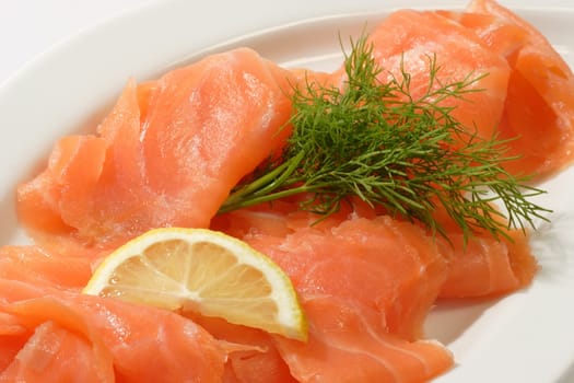 Salmon fillet with dill