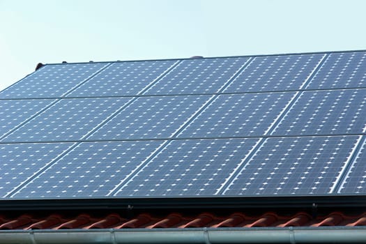 Solar cells on the roof