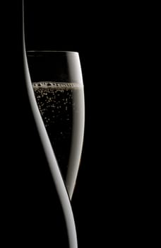 Champagne - bottle and glass