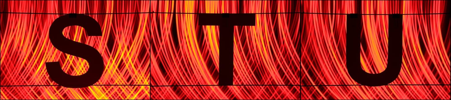 Alphabet with light - ABC