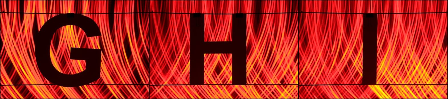 Alphabet with light - ABC