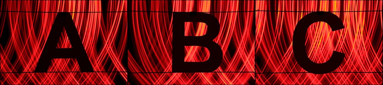 Alphabet with light - ABC