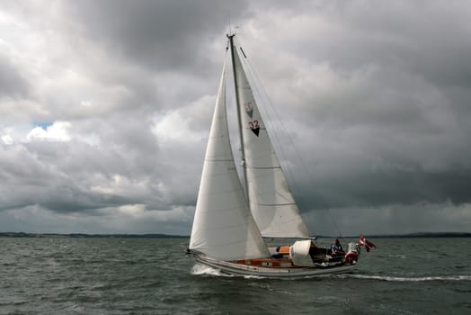 A Vindö 32 on the Limfjord/Denmark. The Vindö 32 is a classic from Sweden.