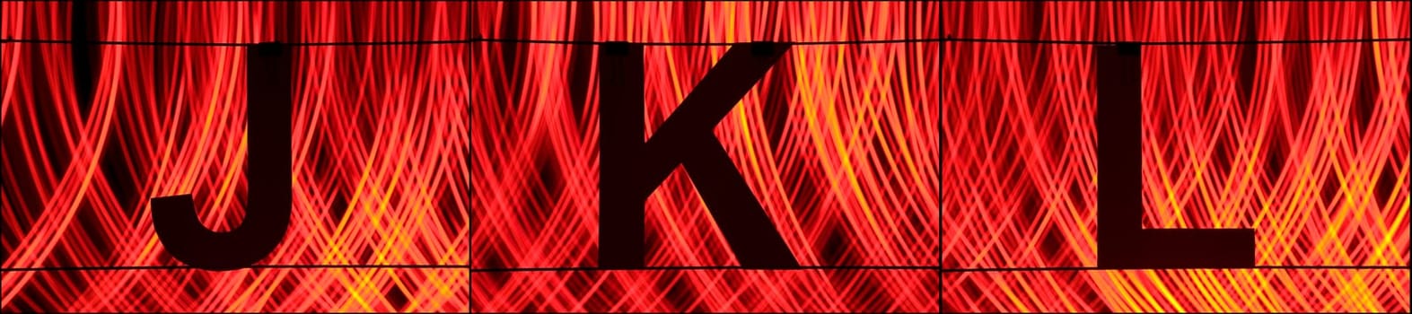 Alphabet with light - ABC