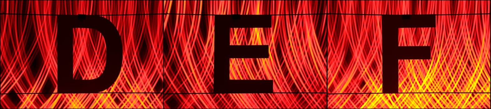 Alphabet with light - ABC