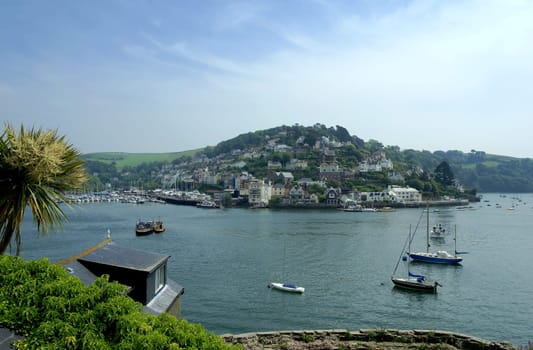 Kingswear situated on the River Dart opposite Dartmouth. South Devon,UK
