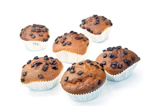 Muffins with caramel